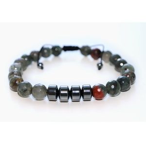 ❌SOLD OUT❌ Bloodstone and Hematite Men’s Bracelet